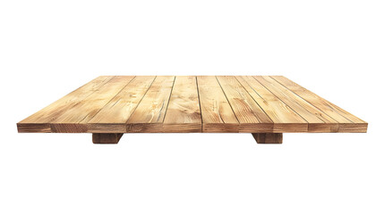 Wooden Tabletop isolated on transparent background