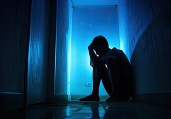 Struggling Alone in Hallway