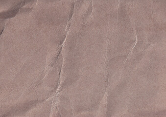 Brown paper texture background. Crumpled cardboard backdrop. Rough textured layout. Old surface layout.