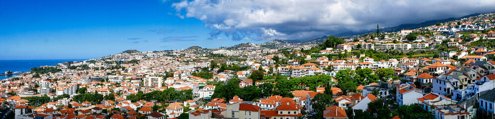 Obraz premium Panorama auf Funchal von Monte, Madeira