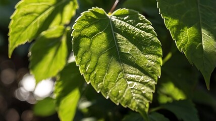 green leaves background