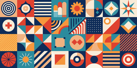 seamless pattern with shapes