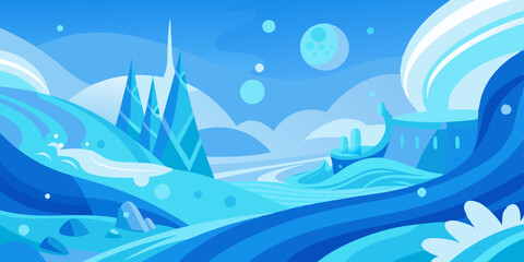 background with waves