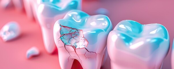Detailed View of Tooth Fracture