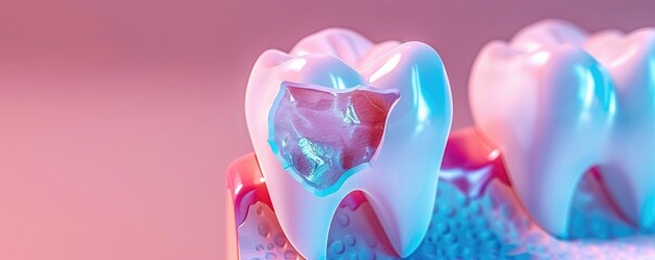 Detailed View of Tooth Fracture