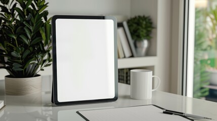 Fototapeta premium The Tablet on Office Desk