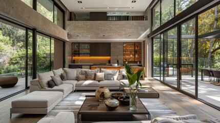 Fototapeta premium Modern Luxury Living Room