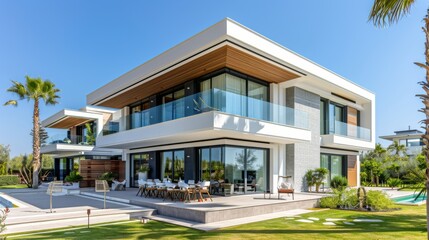 Fototapeta premium Modern Luxury Villa with Pool