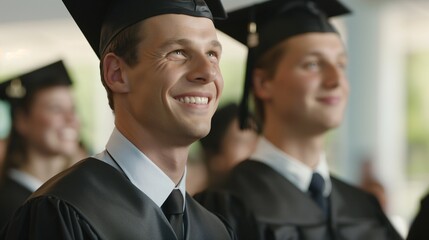 Fototapeta premium a graduation ceremony, tears of joy, proud family