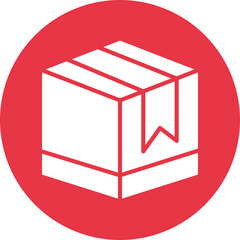 Box glyph circle icon
