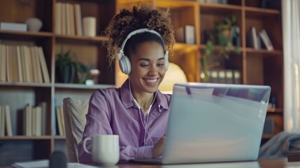 The woman with laptop