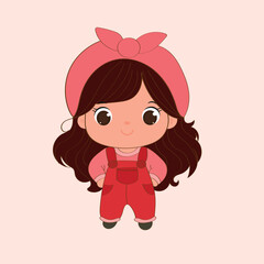 girl cute vector