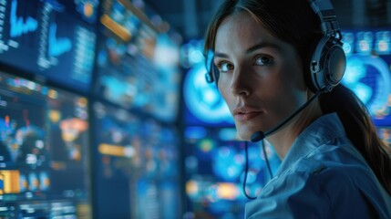 The Woman in Control Room