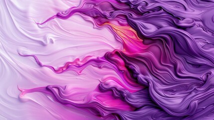 Fototapeta premium Captivating Digital Art Piece with Purple, Pink Gradient Background and White Abstract Pattern