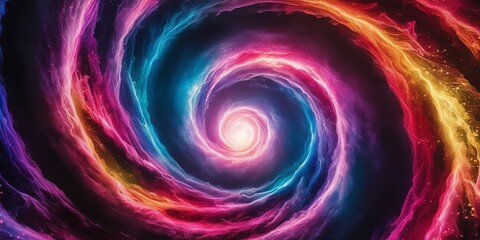 A vibrant spiral galaxy with colorful swirling patterns, illustrating the beauty and mystery of the cosmos and astronomical phenomena.