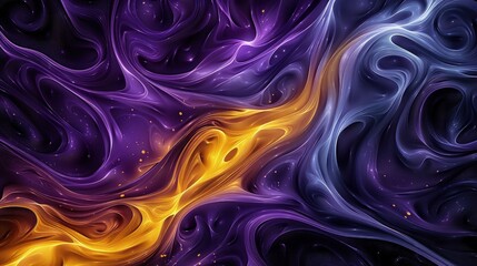 Fototapeta premium Abstract Artwork with Swirling Lines in Vibrant Hues
