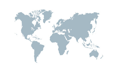 World map modern color,isolated on white background for website layouts,background,education, precise,customizable,Travel worldwide,map silhouette backdrop,earth geography, political,reports.