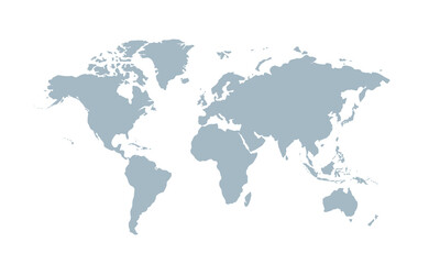 World map modern color,isolated on white background for website layouts,background,education, precise,customizable,Travel worldwide,map silhouette backdrop,earth geography, political,reports.