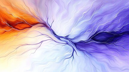 Obraz premium Abstract Radiating Color Symphony with Textured Depth