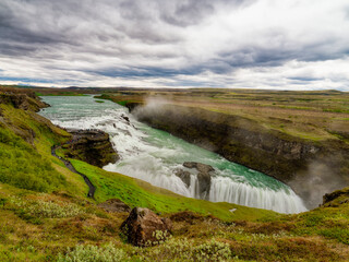 Wasserfall Gullfoss in Island