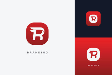 R Letter Trademark Brand Logo	