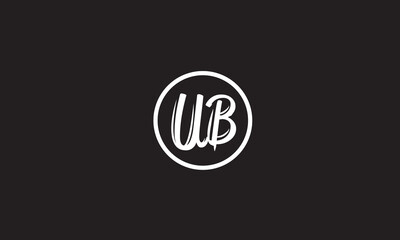 UB, BU , B , U, Abstract Letters Logo Monogram