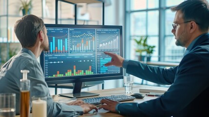 The business team discussion