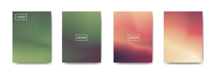 set of abstract background with beautiful gradation color, colorful background for poster flyer banner backdrop.vertical banner.cool fluid background vector illustration