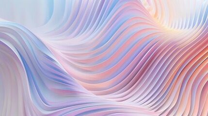 Fototapeta premium A calming abstract background with soft, wavy lines in pastel colors creating a soothing effect