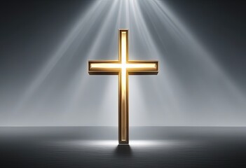 Naklejka premium Christian Cross on isolated background