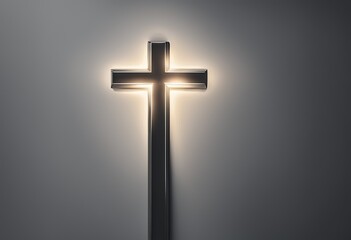 Naklejka premium Christian Cross on isolated background