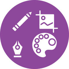 Tools glyph circle icon