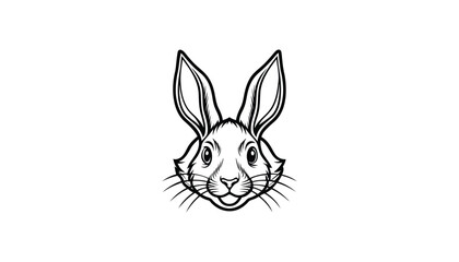 rabbit logo design, rabbit face, rabbit design