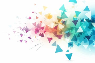 Online Video Streaming Technology Isolated Background Wallpaper Generative Illustration