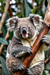 Obraz premium Cute Koala in Tree Close-Up