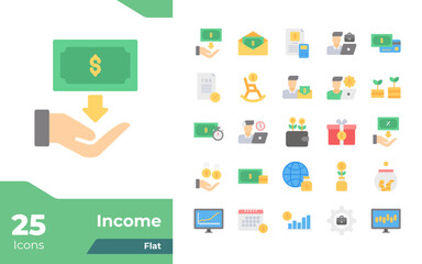 Income Flat Icons