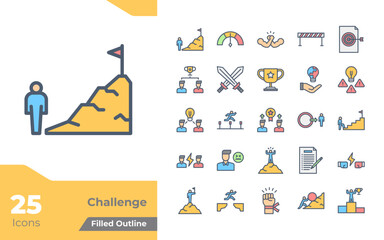 Challenge Filled Color Icons