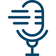 Podcast Line Icon