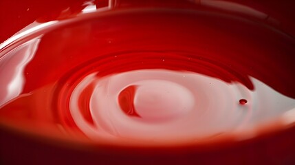Captivating Swirling Red Liquid Abstract Waves Backdrop