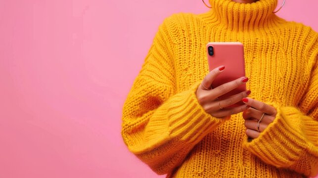 The woman in yellow sweater