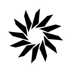 Black y2k art shape vector graphic element. Trendy retro style shape isolated on transparent background .