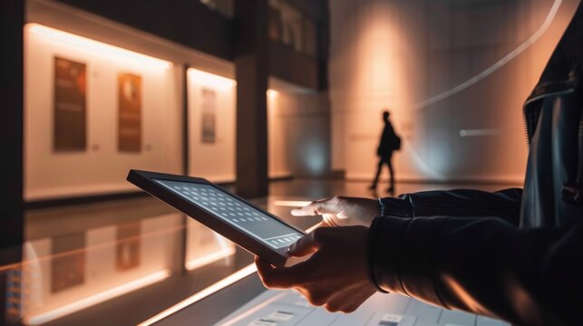 High-Tech Braille Tablet Enhancing Accessibility in Modern Museum Guided Tour