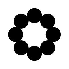 Black y2k art shape vector graphic element. Trendy retro style shape isolated on transparent background .