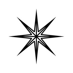 Black y2k art shape vector graphic element. Trendy retro style shape isolated on transparent background .