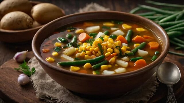 Puchero soup, traditional food of Argentina