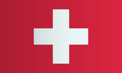 National flag of Switzerland. Vector illustration.
