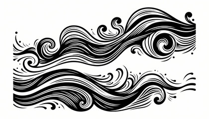 abstract background with waves