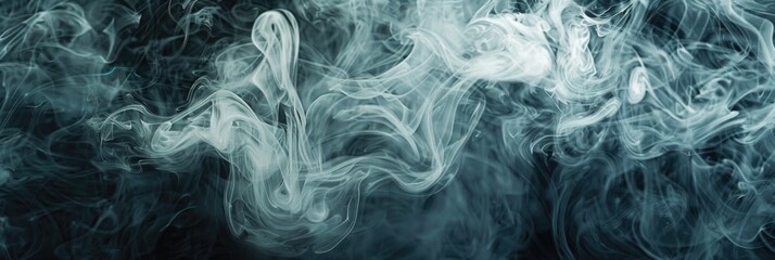 Obraz premium Smoke Swirl. Dramatic Halloween Smoke Effect for Mystic Background with Exploding Center