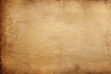 Processed collage of ancient scroll sheet of brown aged paper texture. Background for banner