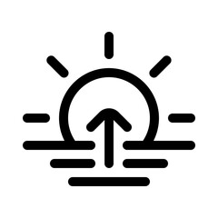 tide water icon with line style, perfect for user interface projects